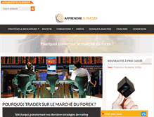 Tablet Screenshot of je-veux-apprendre-a-trader.com